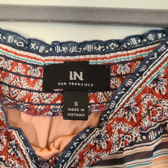 I.N. San Francisco Flowy Pattern Top - Picture 3 of 5